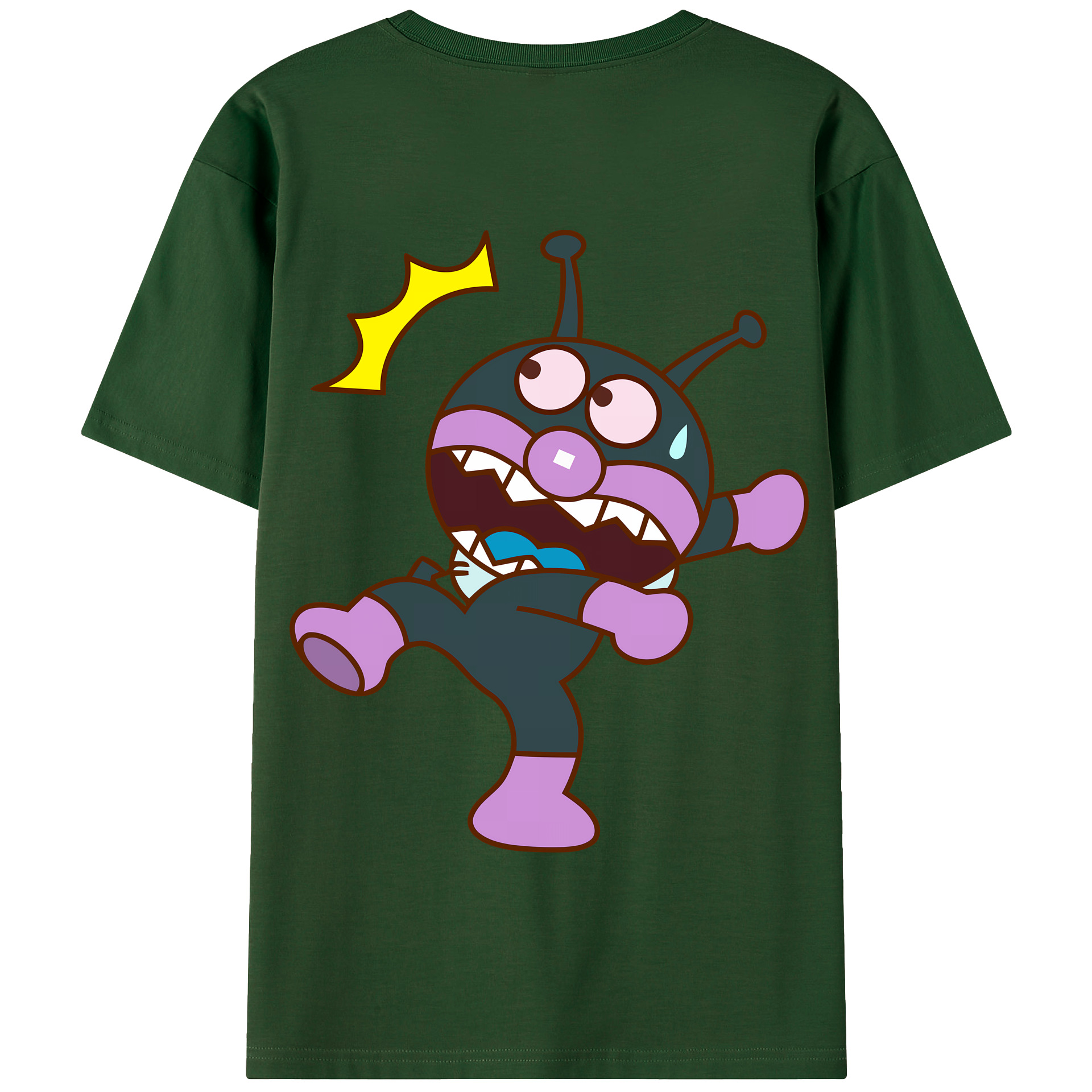 （画像用） アンパンマン Anpanman 綿100％半袖Tシャツ（背面プリント）